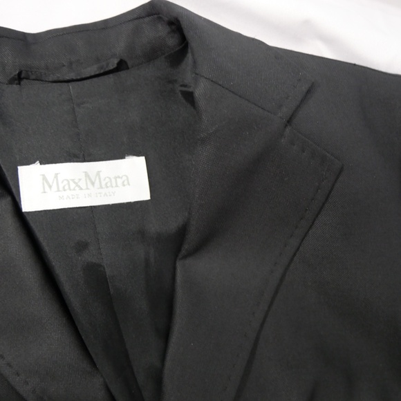 Max Mara Virgin Wool Silk Blended Two Button Blazer - Picture 3 of 10
